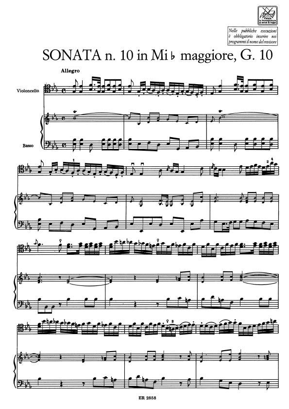 19 Sonate G.10 - 19 - violoncello a klavír